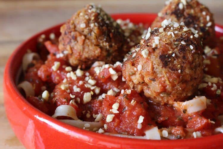 Easy Meatballs With Tvp Sarah S Vegan Kitchen,Basil Pesto Sauce Recipe