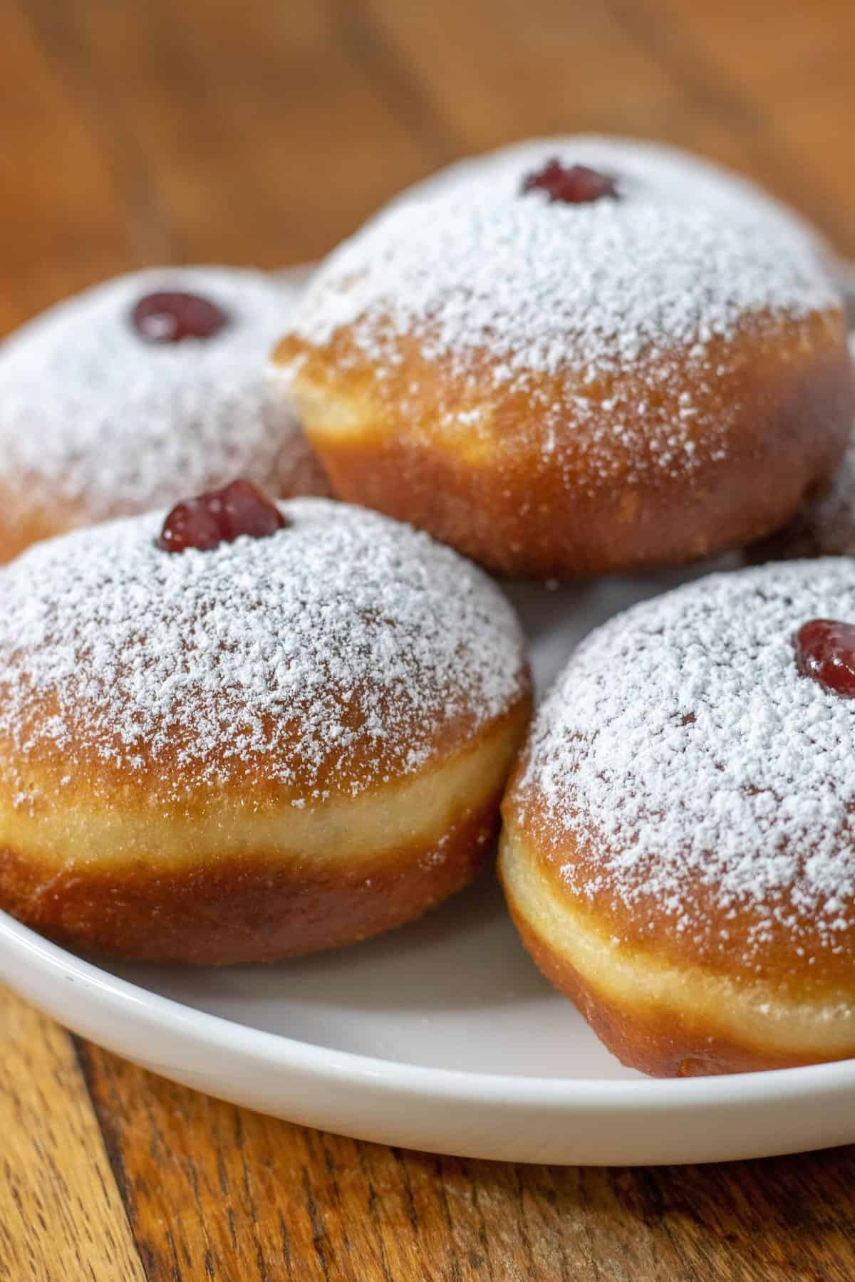 Vegan Sufganiyot (Hanukkah Jelly Donuts) - Sarah's Vegan Kitchen