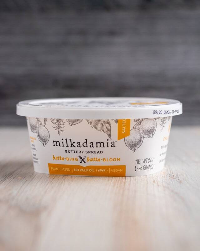 Milkadamia Buttery Spread: front of carton