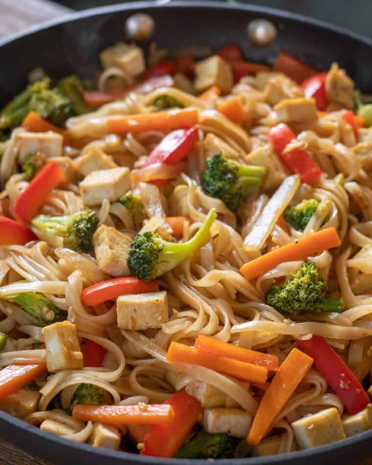 Vegan Stir Fry Noodles - Sarah's Vegan Kitchen
