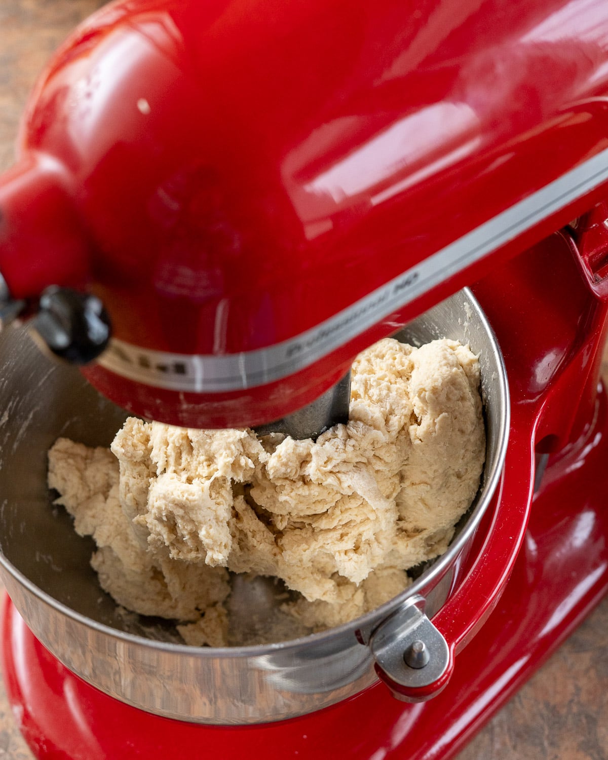 Dough mixed together