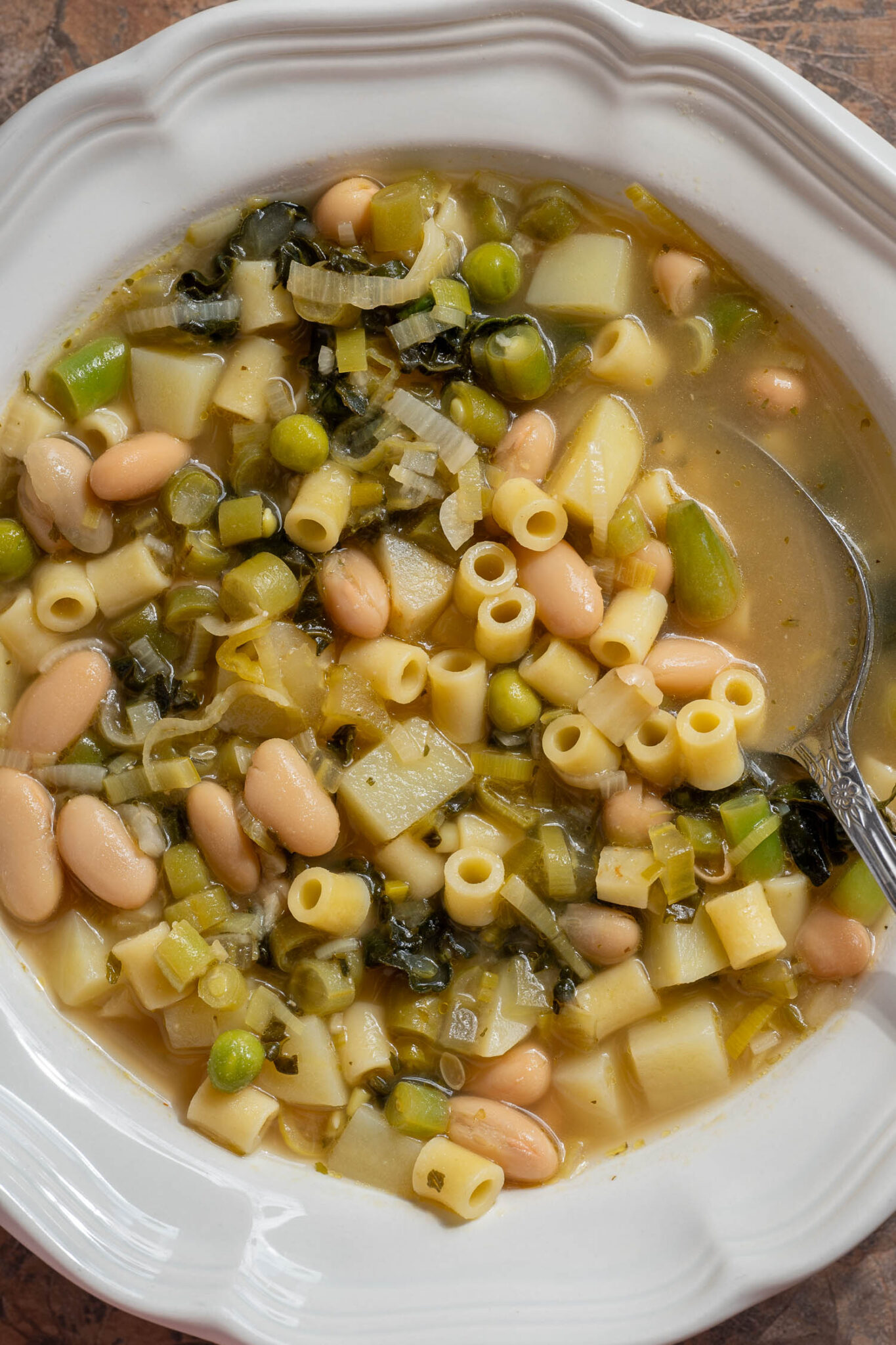 Spring Minestra Green Spring Minestrone (Vegan) - Sarah's Vegan Kitchen