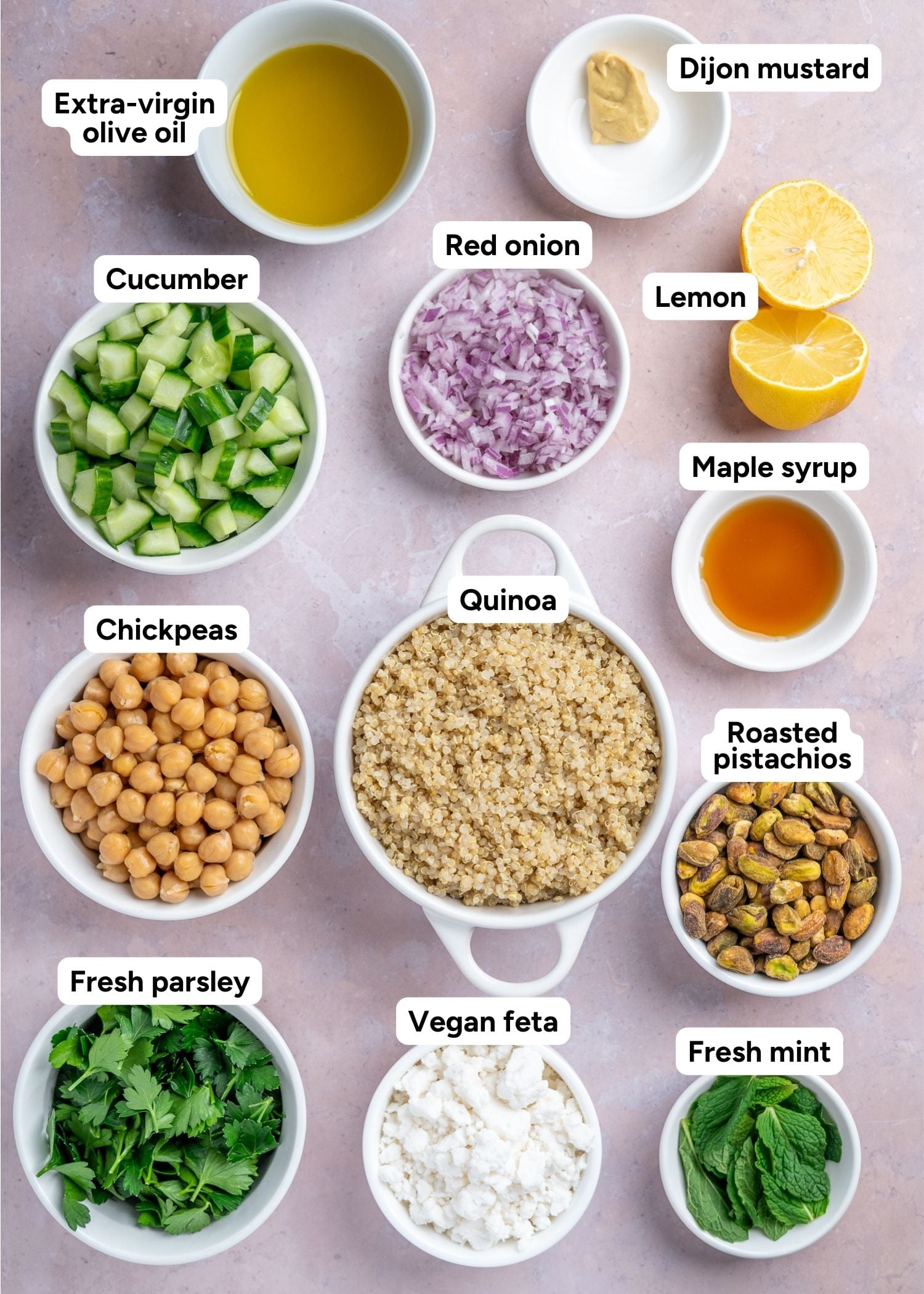 Ingredients for Jennifer Aniston salad