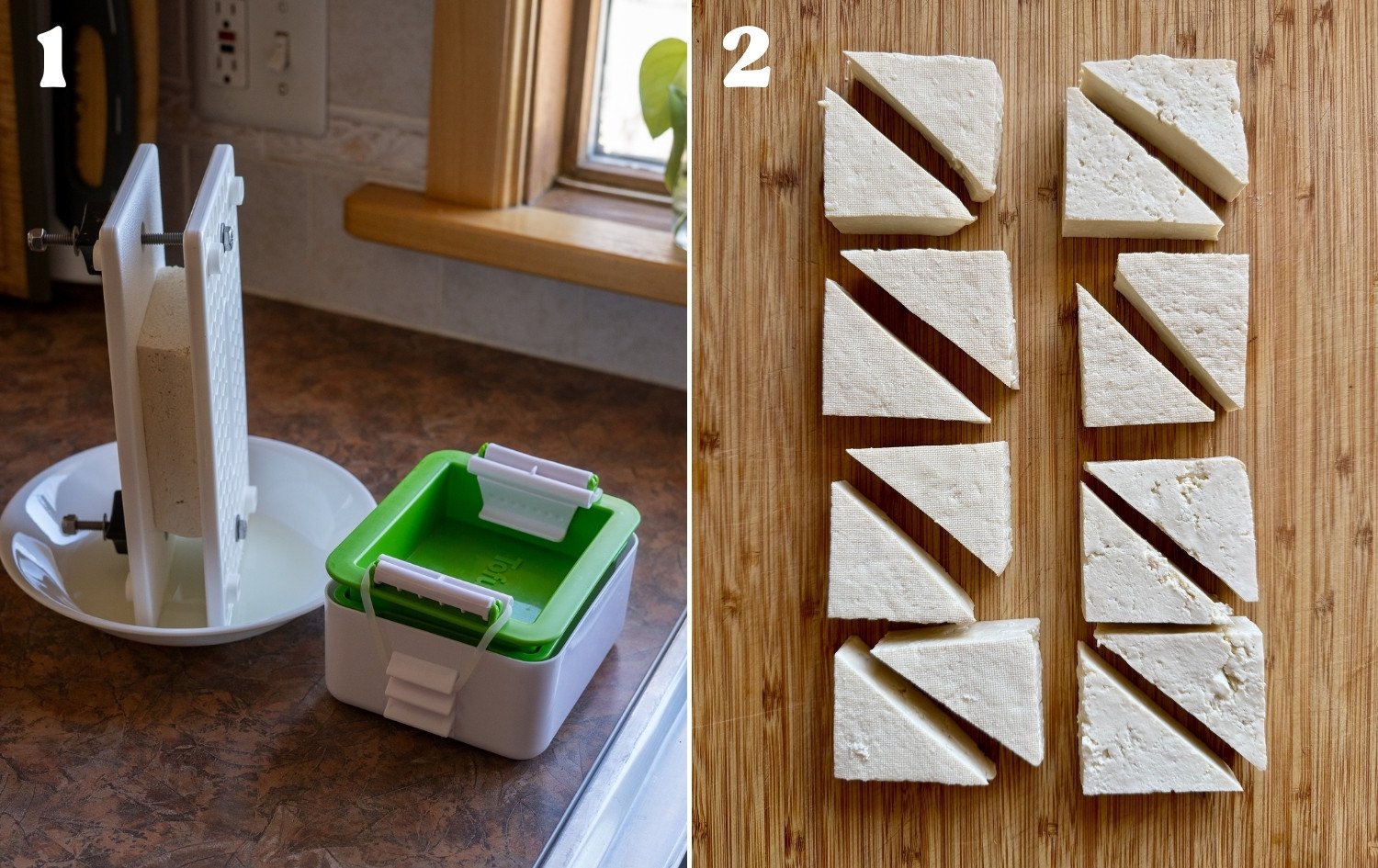 how to press and cut tofu