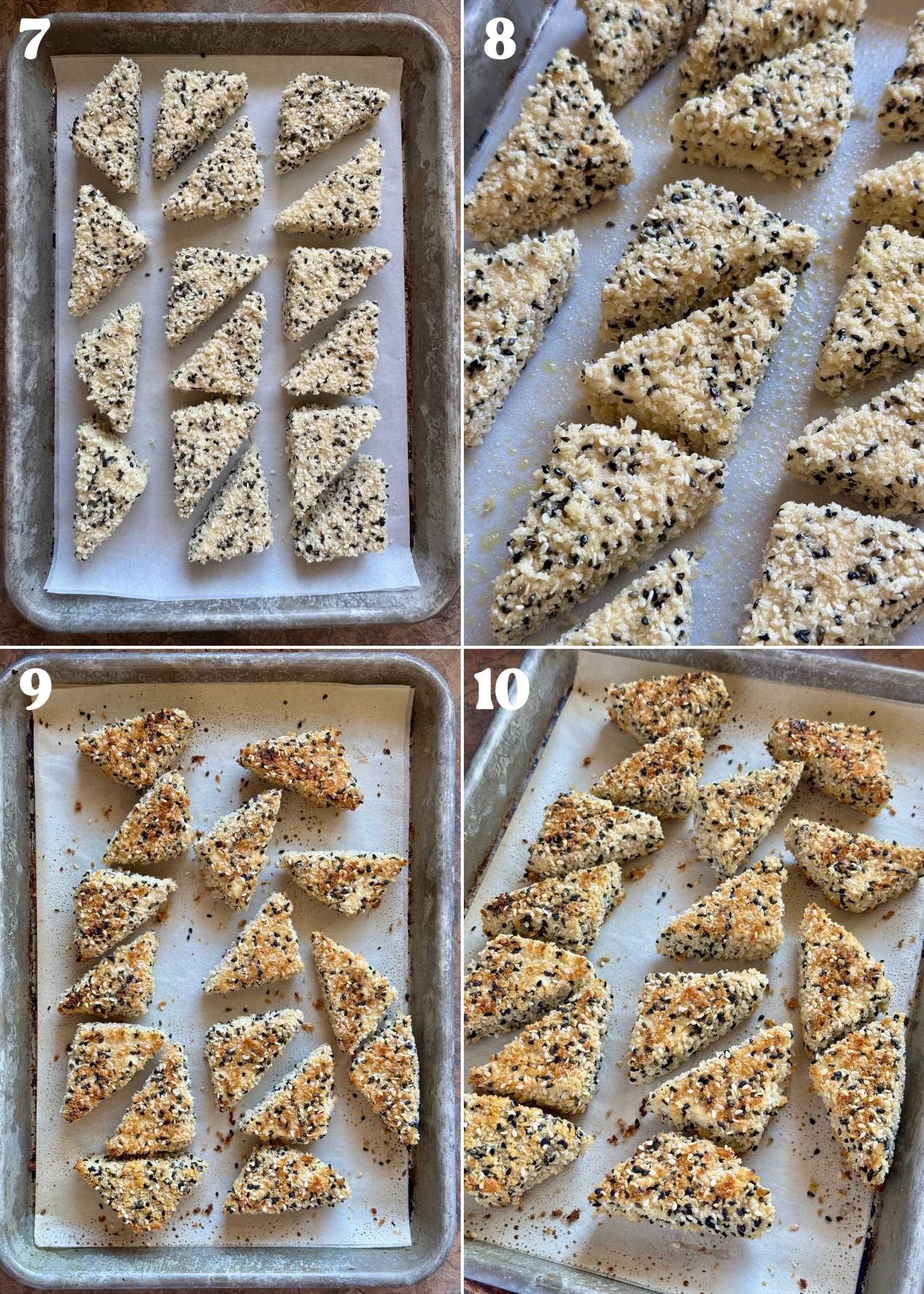 how to bake sesame breaded tofu