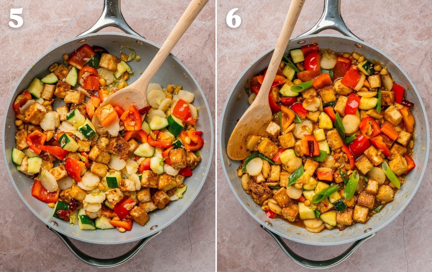 making kung pao tofu