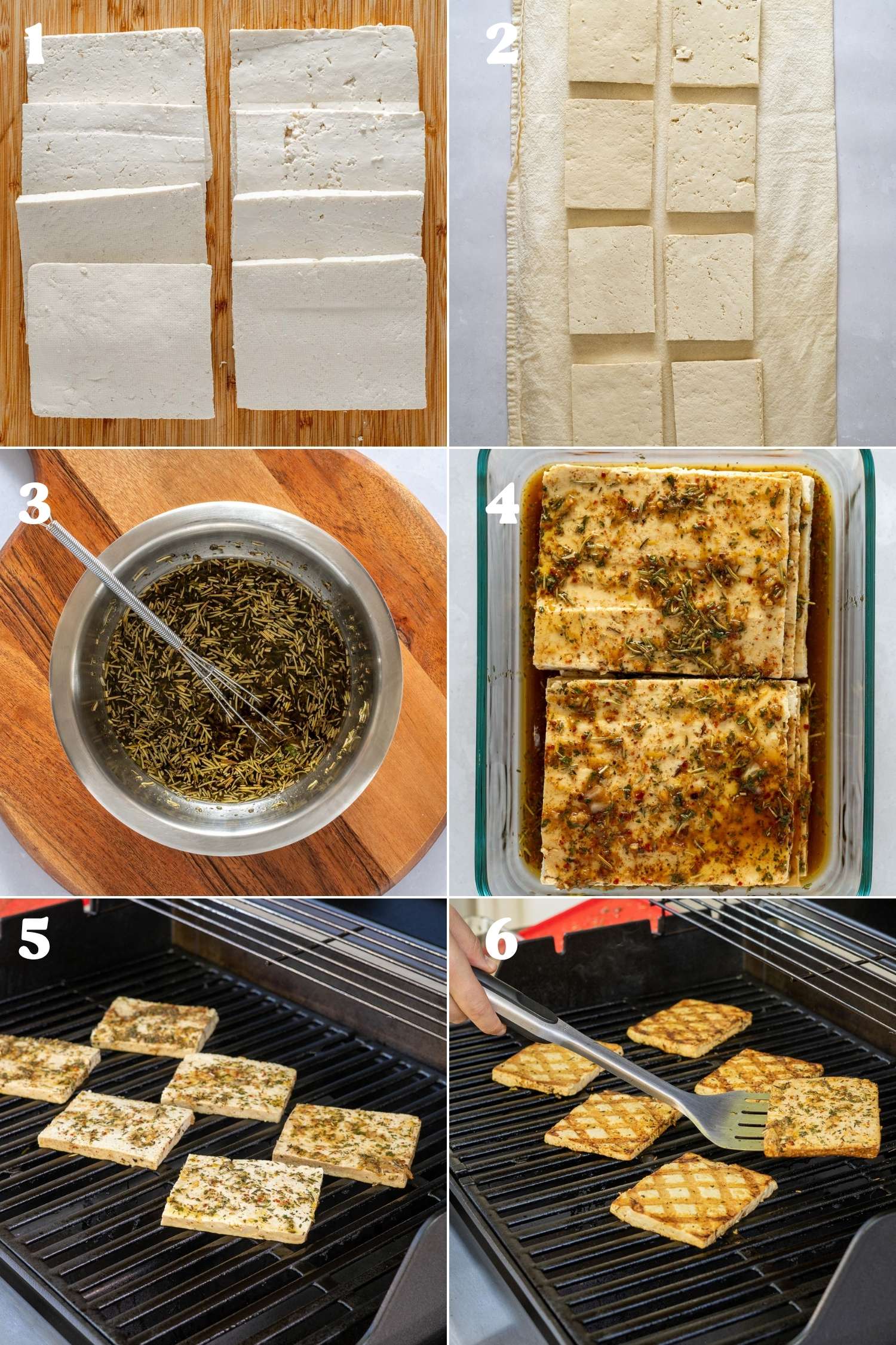 how to marinate and grill lemon herb tofu