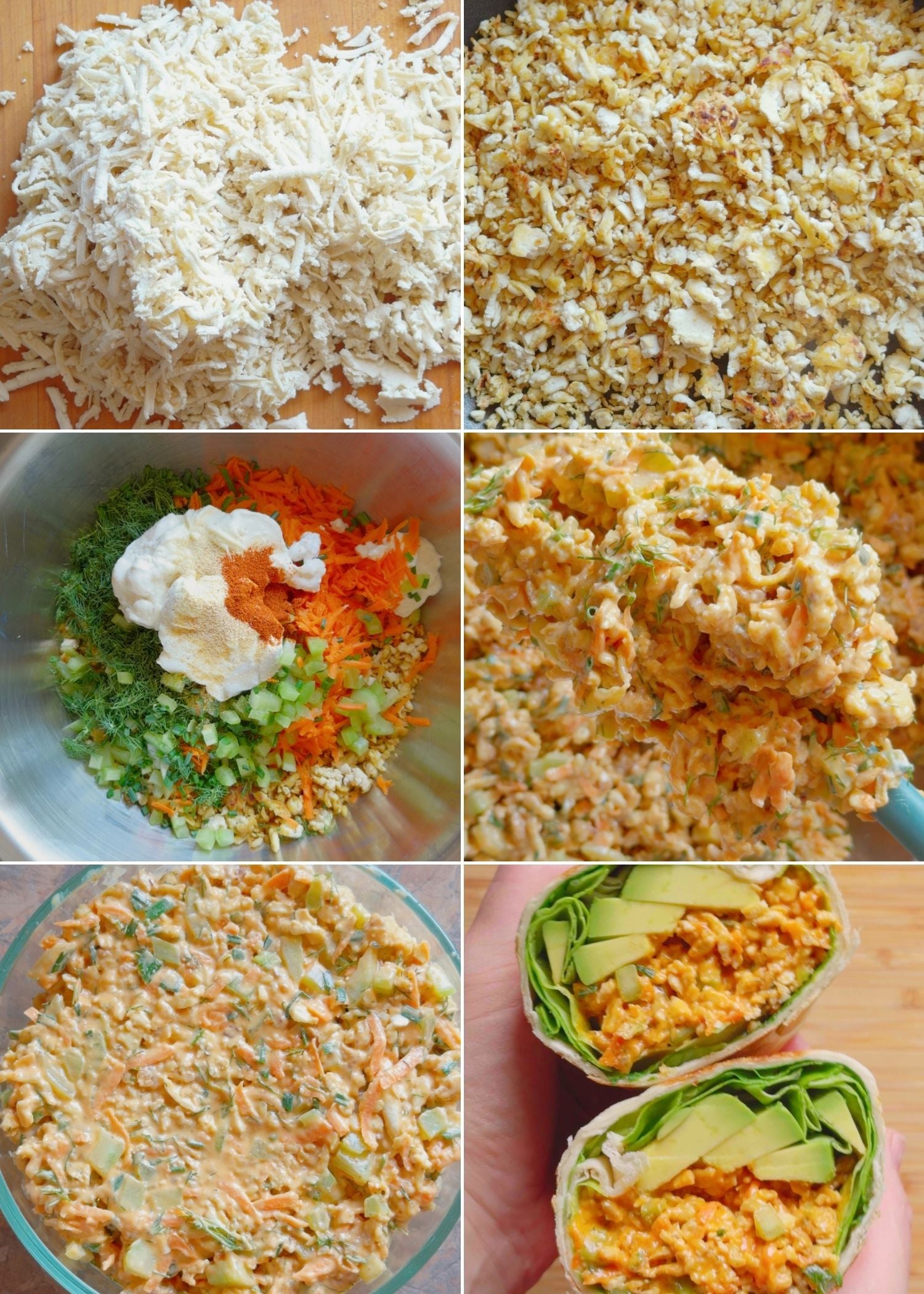 How to make buffalo tofu salad